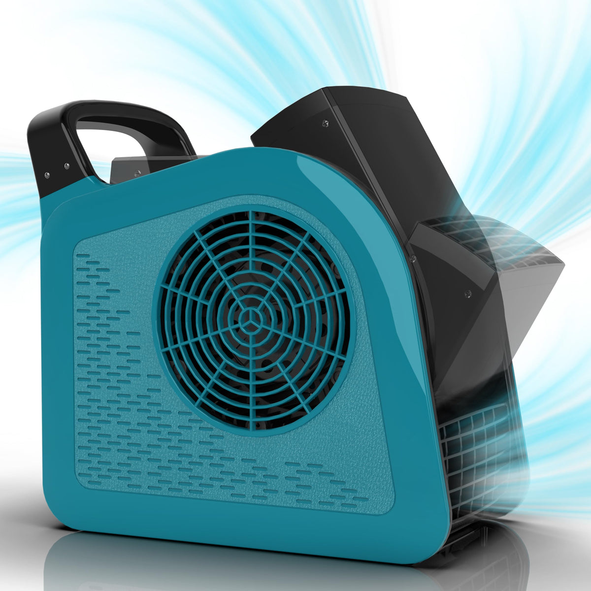 Blue 355CFM 3 Speed Air Mover Blower Fan with 2 Outlets T75375