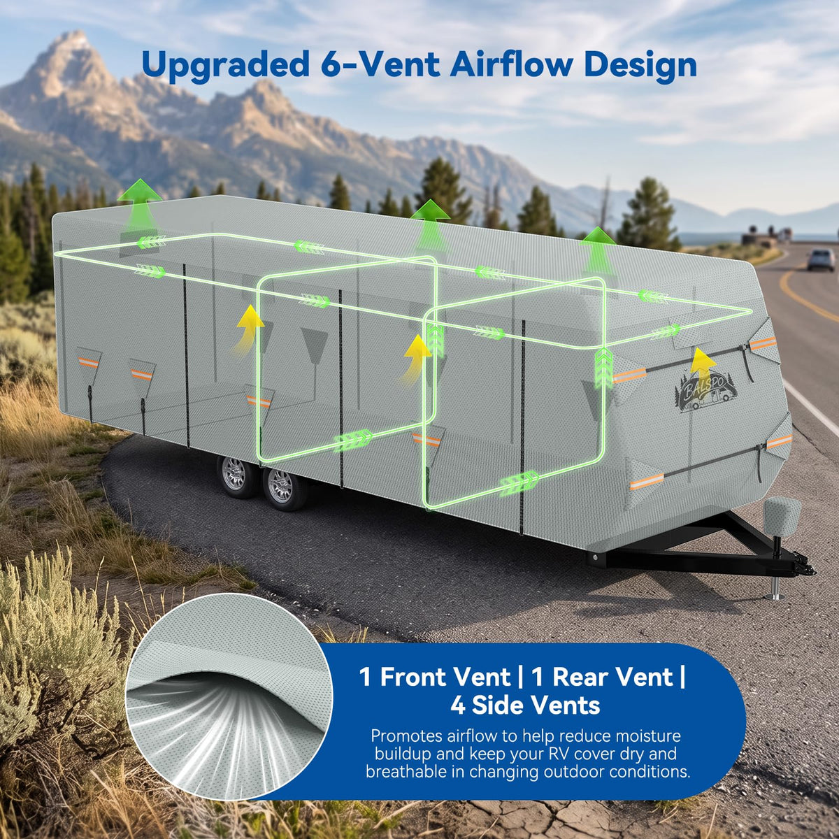 Heavy Duty Waterproof RV Cover 14-16ft G524
