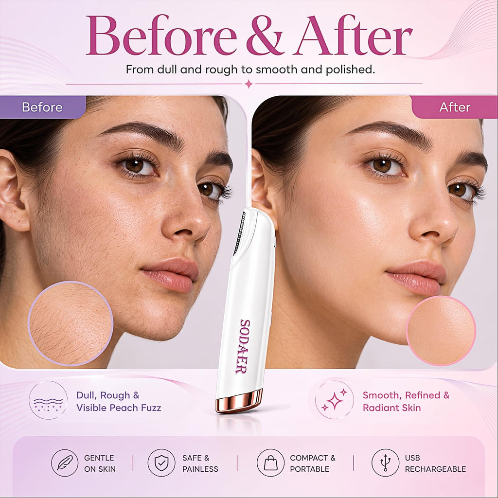 Facial Hair Remover with LED Light T316
