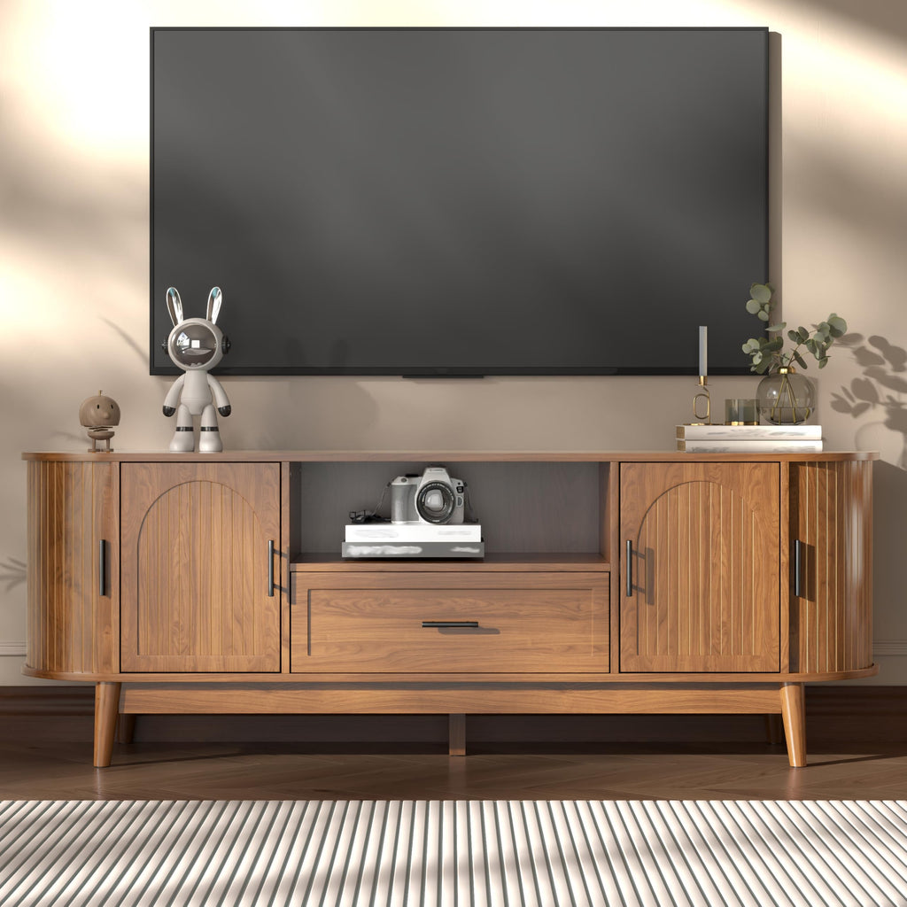 63" Fluted TV Stand with Drawers L5816