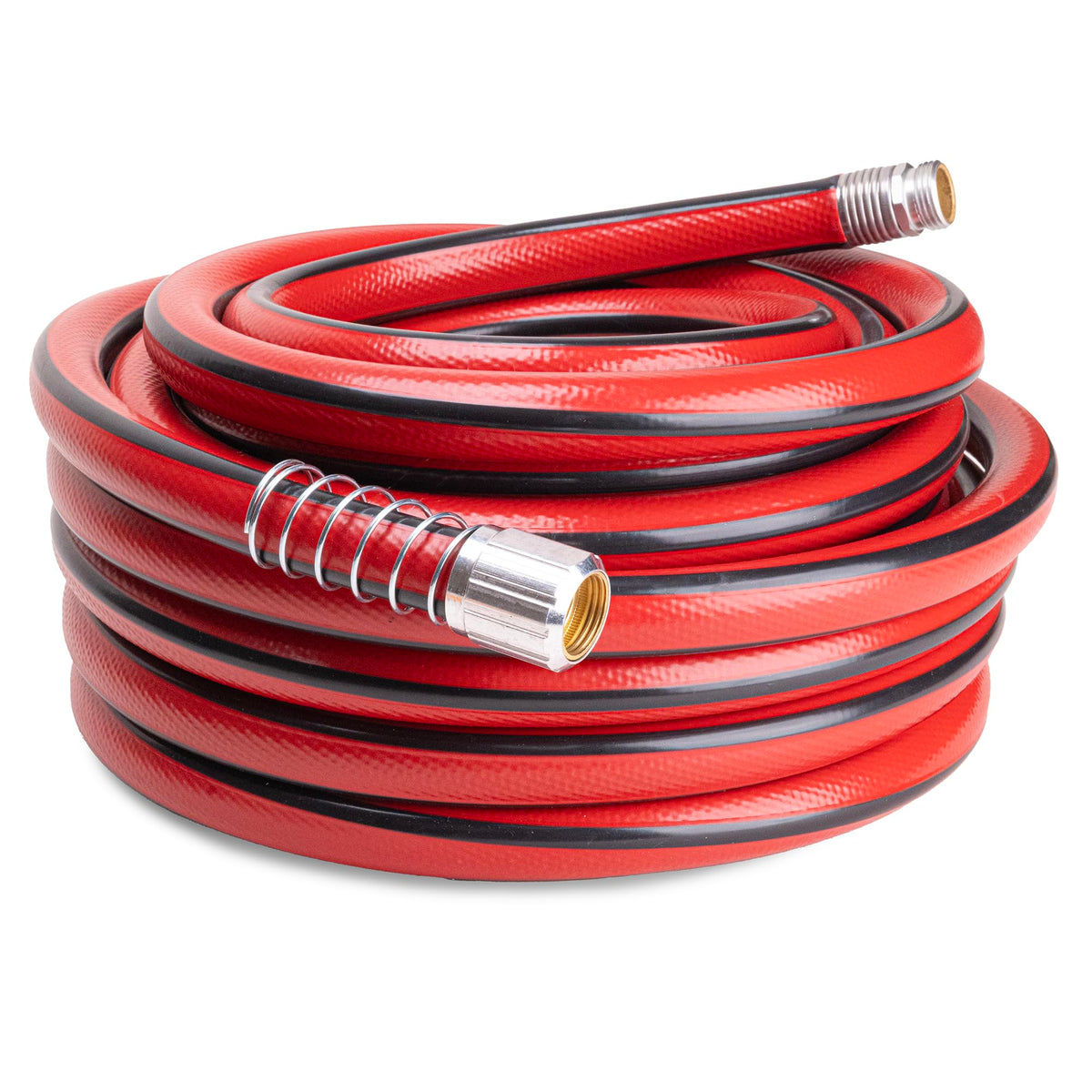 Contractor Grade Hose with Spring Coil and Crush Resistant Couplings 3/4 x 50 ft Q733