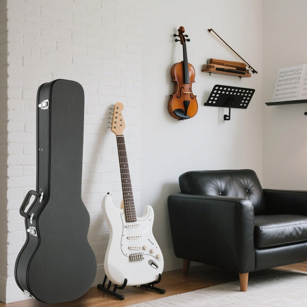 Electric Guitar Case Wooden Hard Shell Case With Lock W1993