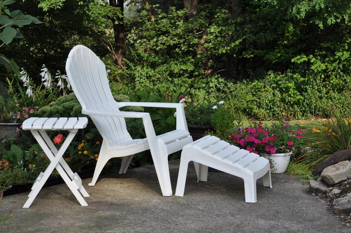 Plastic Quik-Fold Side Table White T2365