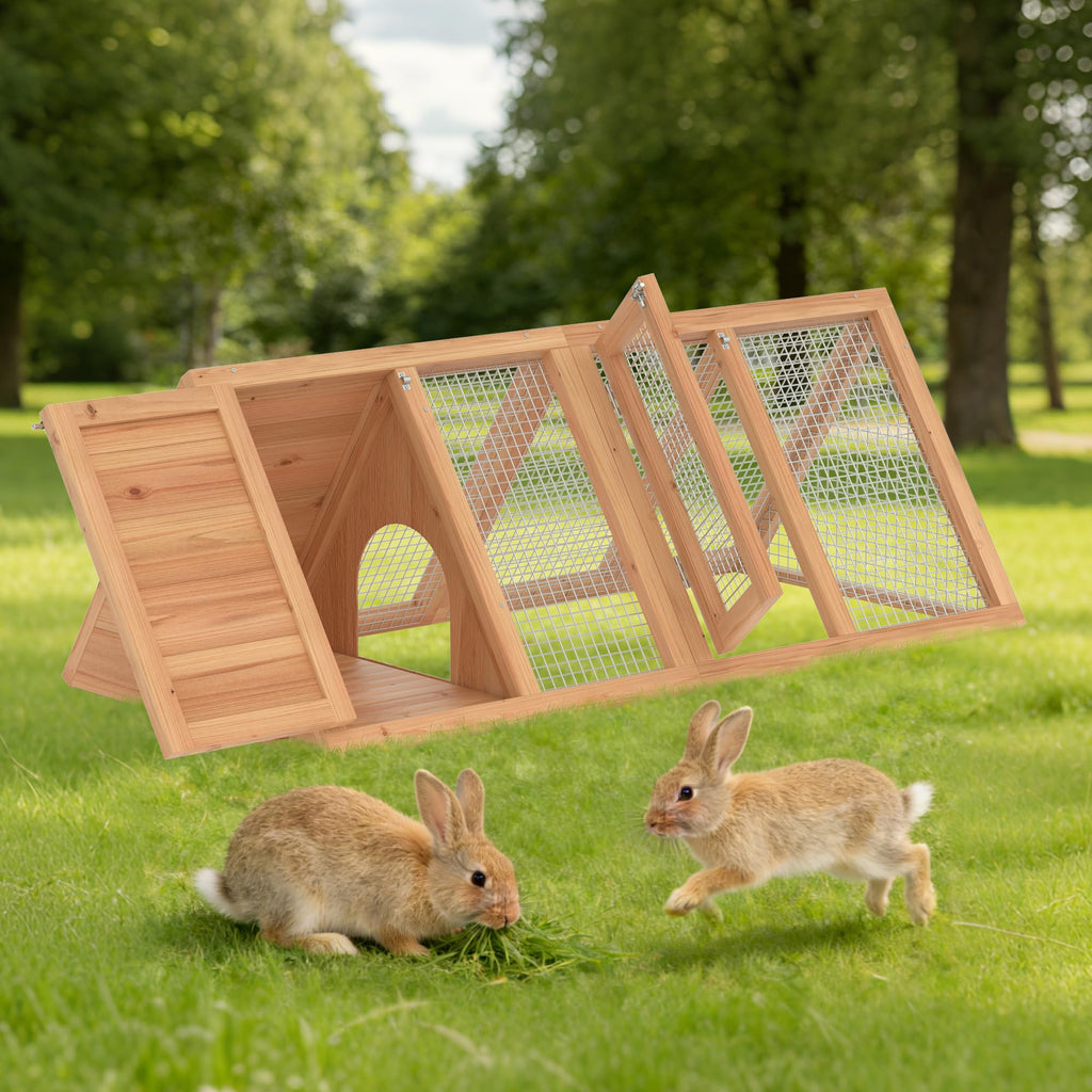 Wooden Chicken Coop and Rabbit Hutch H99947