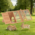 Wooden Chicken Coop and Rabbit Hutch H99947
