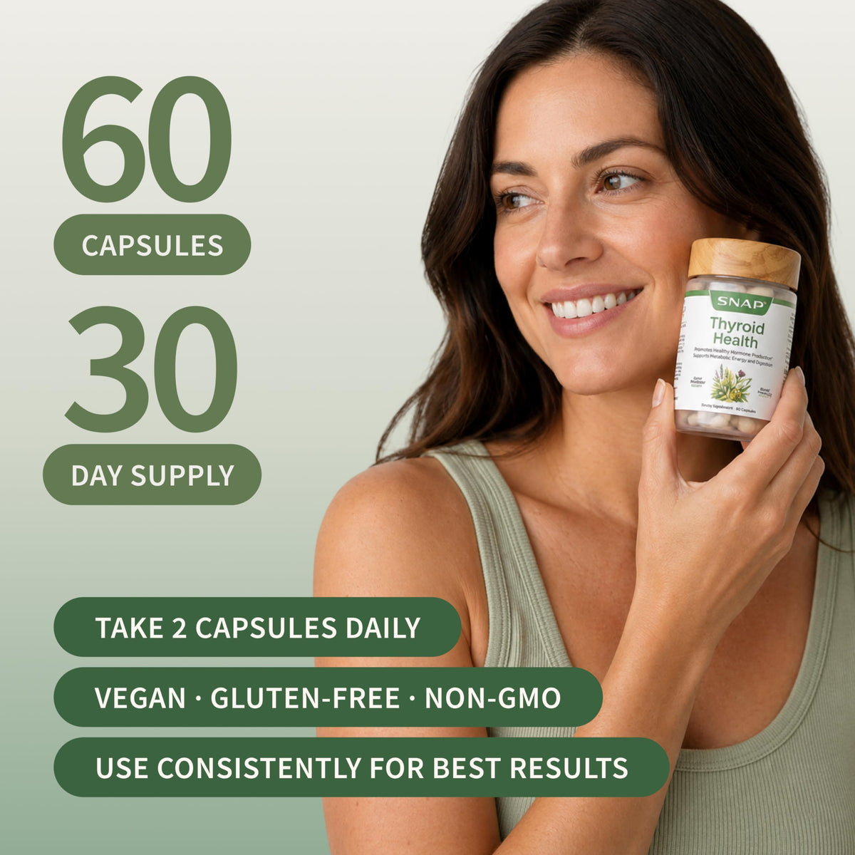 60 Capsules Thyroid Health Supplement O44207