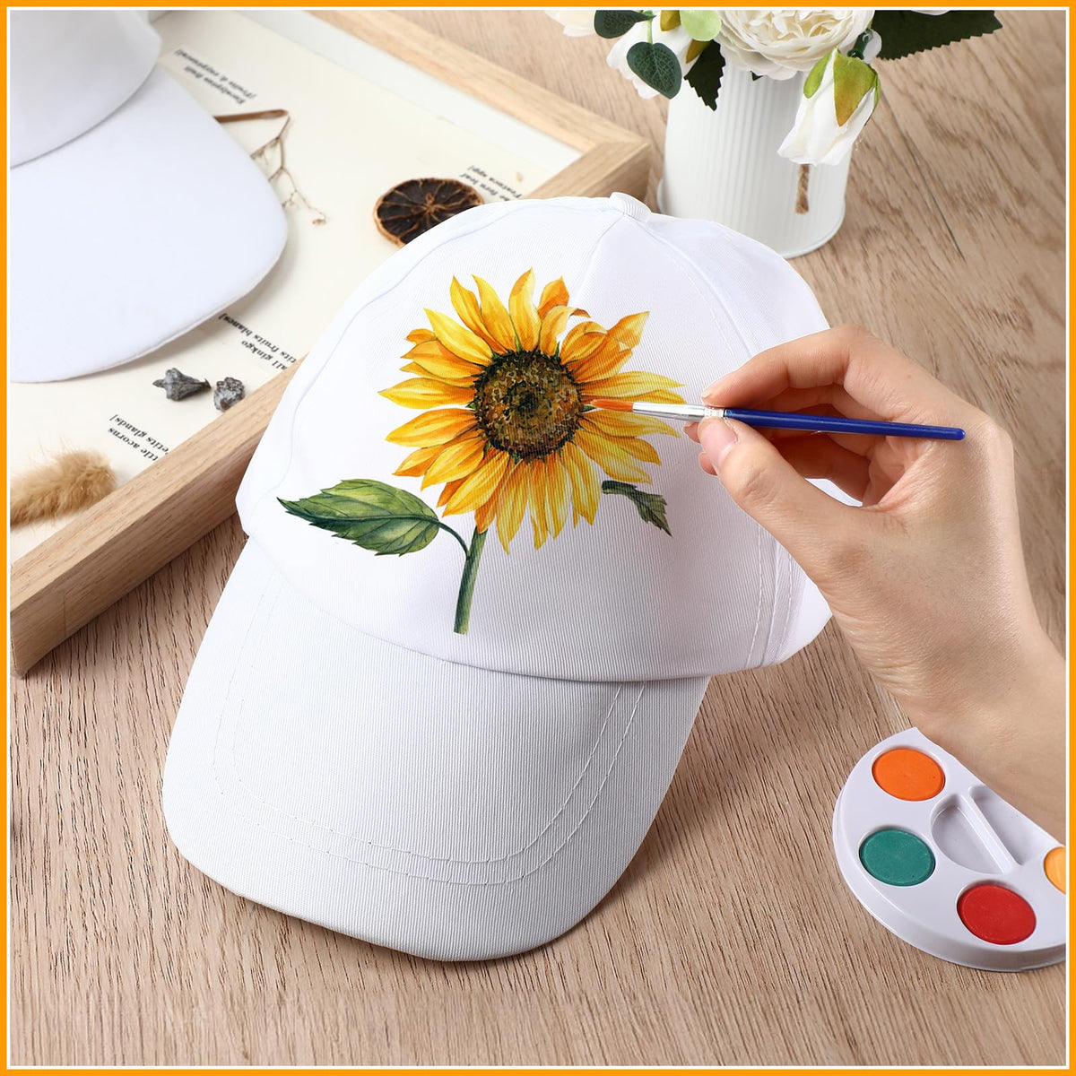 White Adjustable Baseball Hat G4117