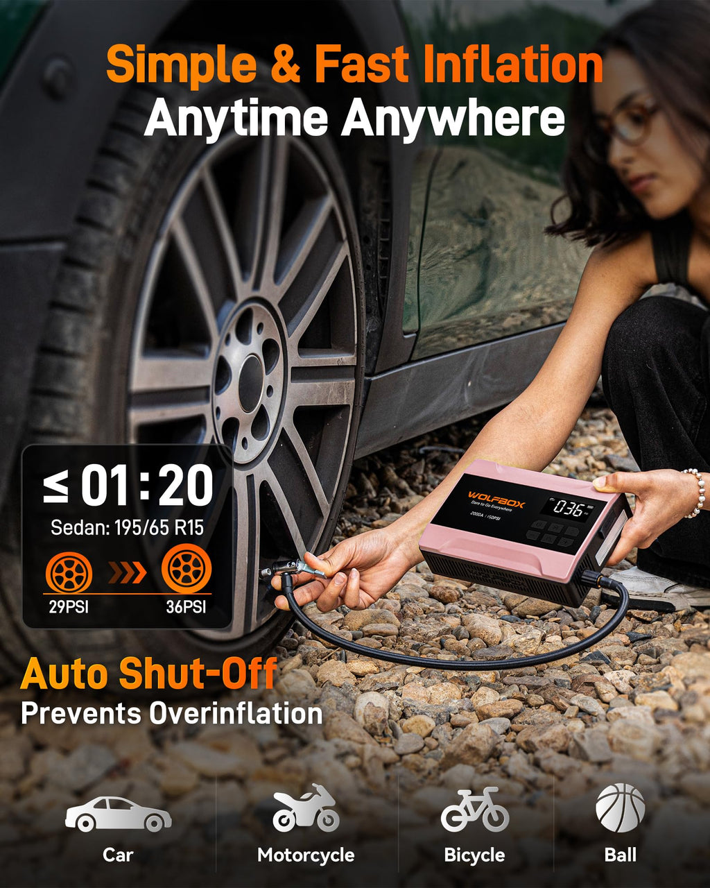 2000A Jump Starter with Air Compressor P472