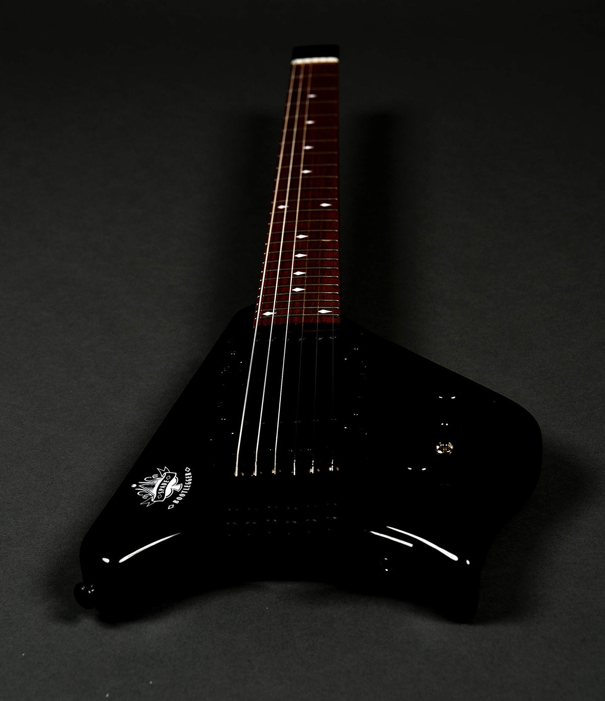 Headless Electric Travel Guitar with Hard Case E8342