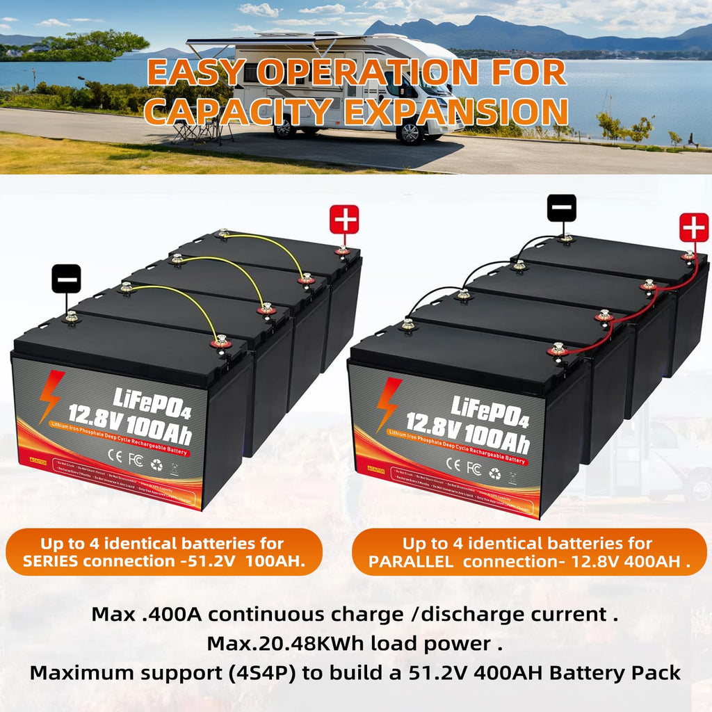 12V 100Ah LiFePO4 Battery C1828