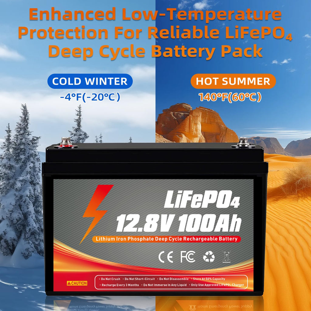 12V 100Ah LiFePO4 Battery C1828