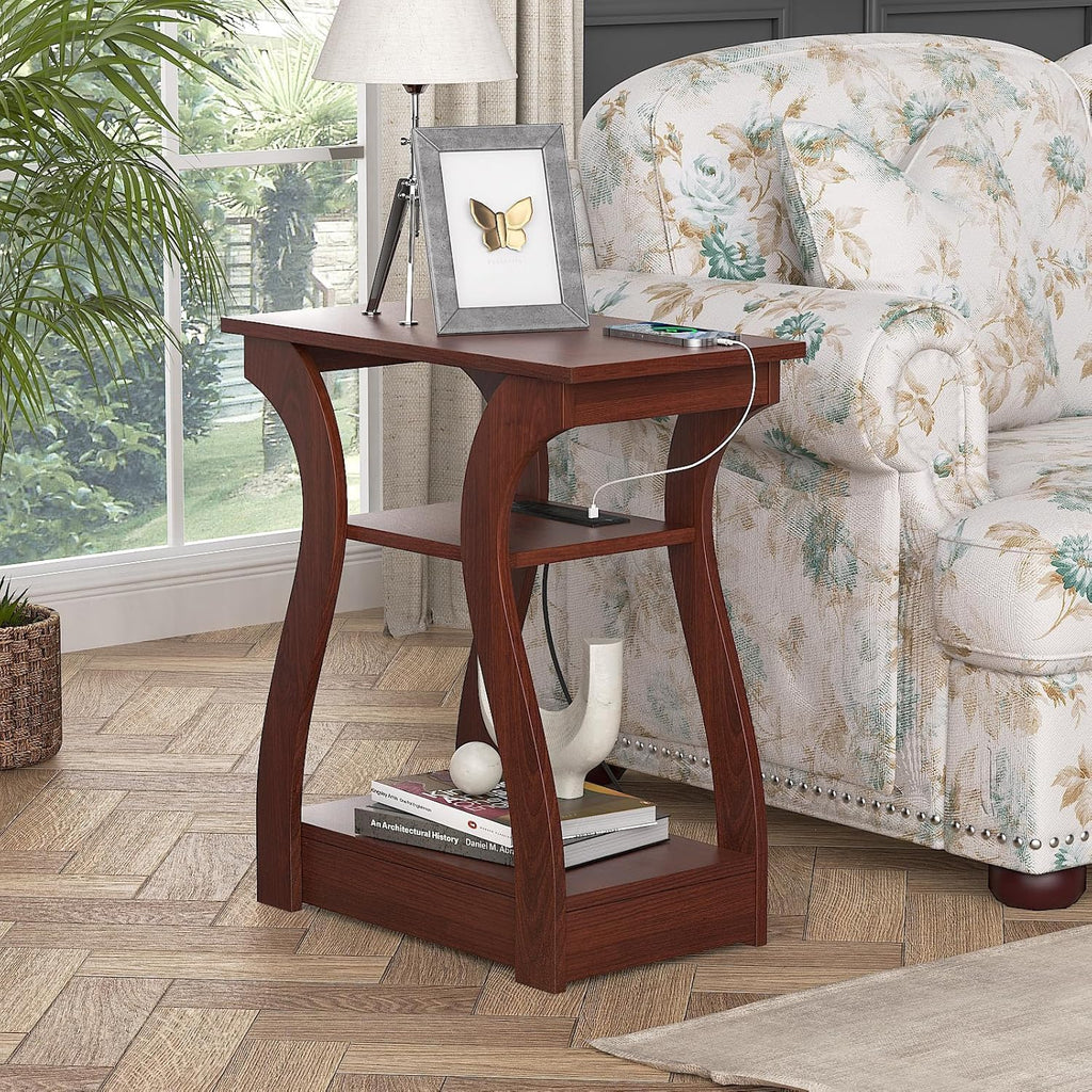 3 Tier End Table with Charging Station R646