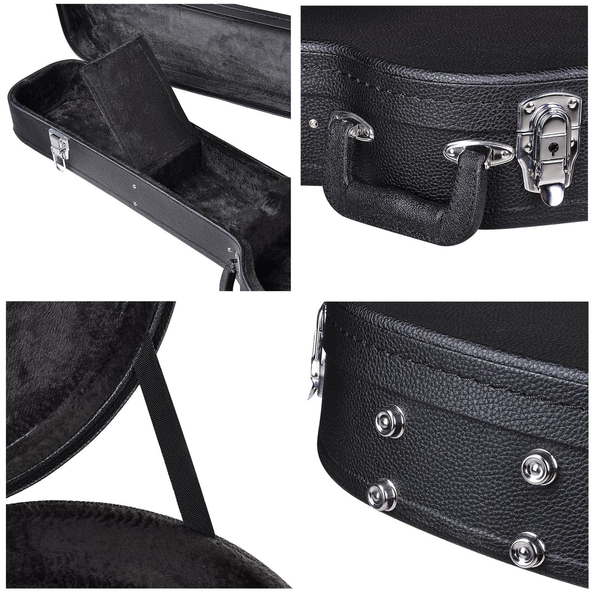 Electric Guitar Case Wooden Hard Shell Case With Lock W1993