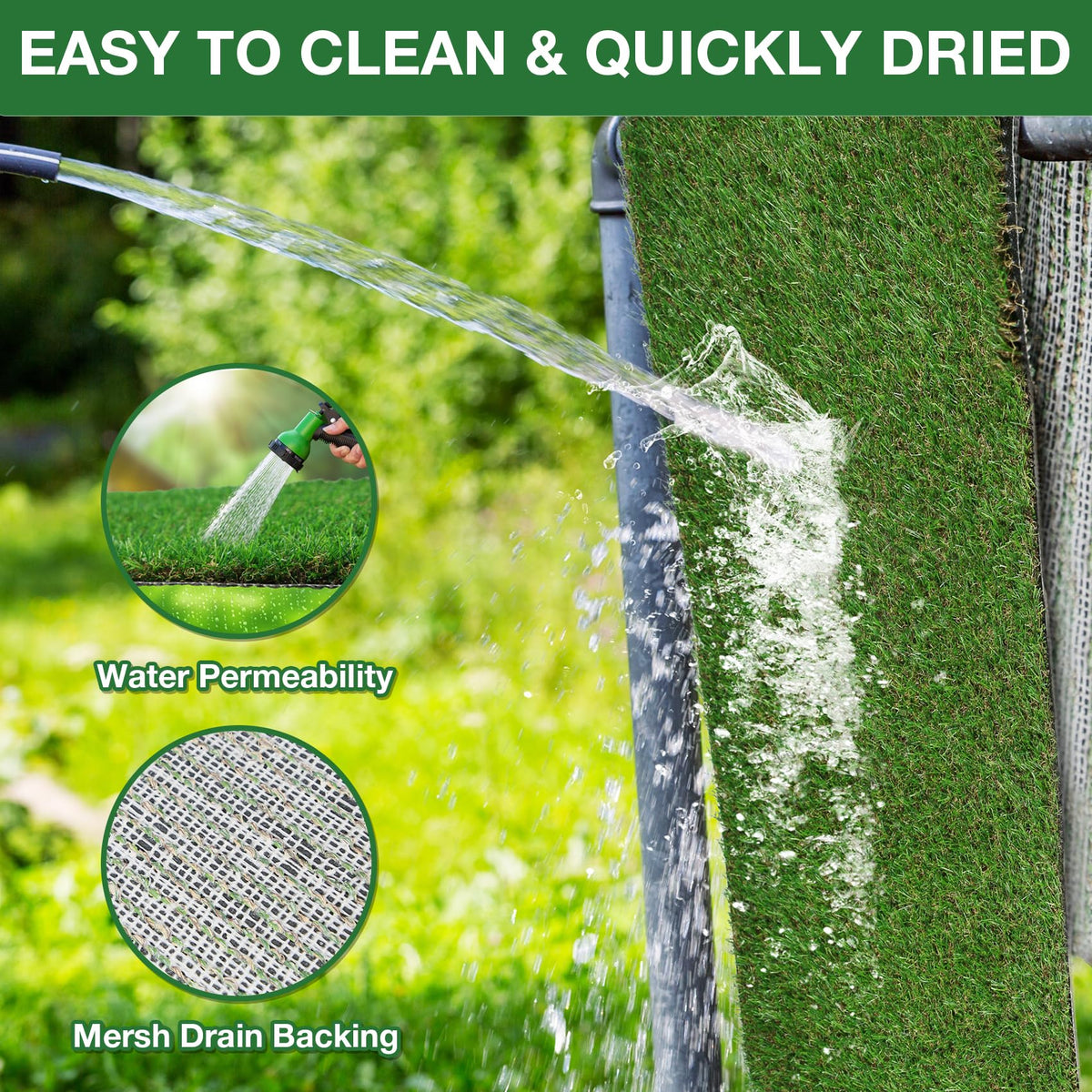 Large Artificial Grass 4 FT x 6 FT E92676