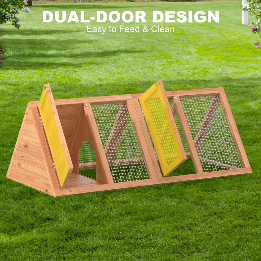 Wooden Chicken Coop and Rabbit Hutch H99947